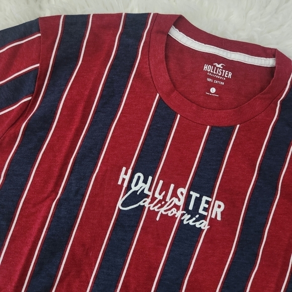 Hollister Striped Tee. Size Large. New. - Picture 2 of 8